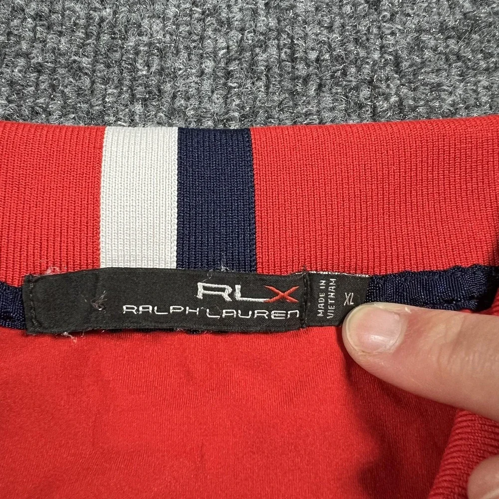 Ryder Cup USA Golf Polo Shirt Mens XL Red RLX‎ Ralph Lauren 2016 United States